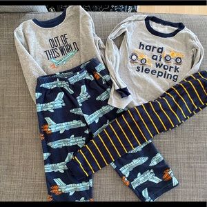 2 sets of toddler pajamas